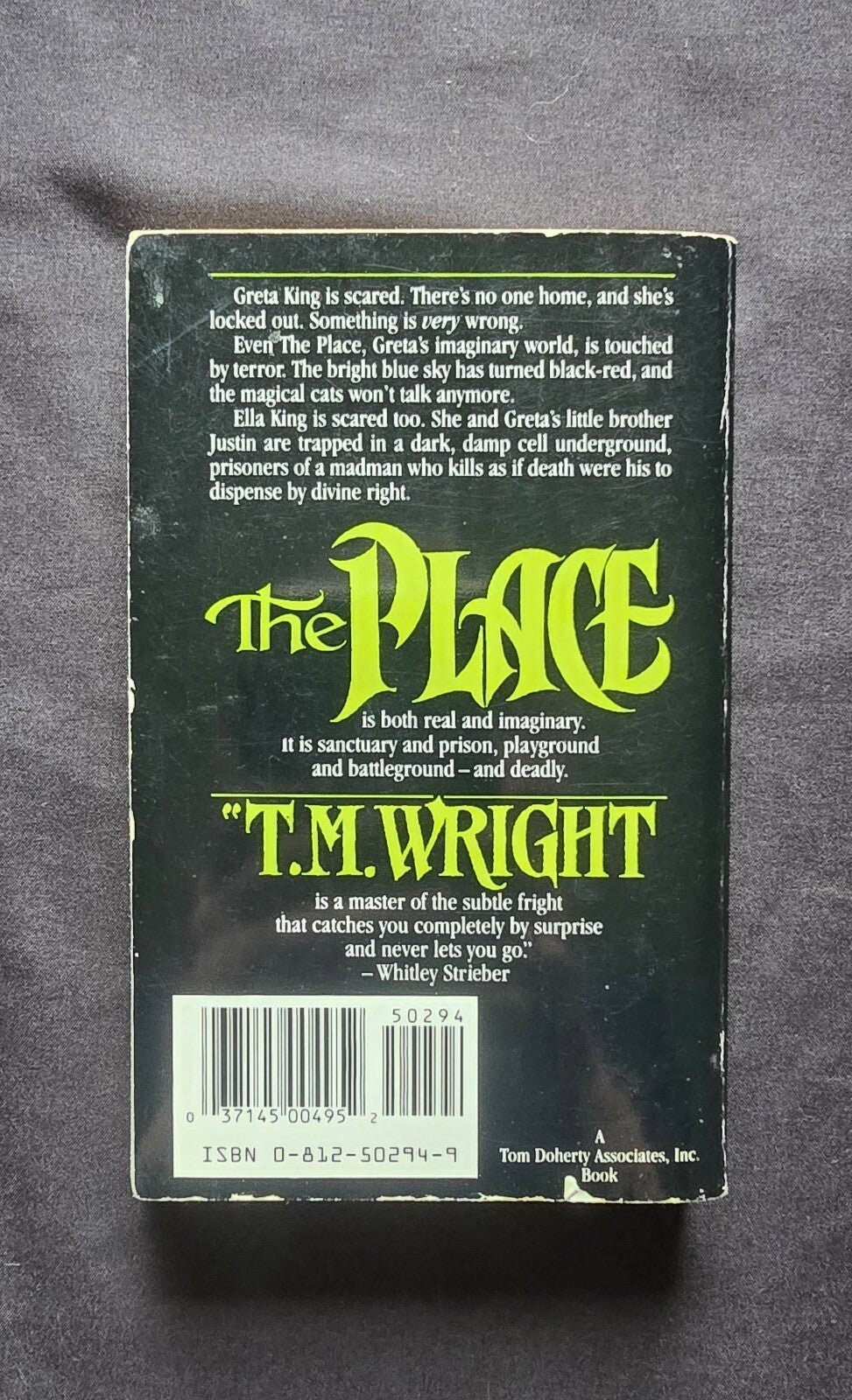 The Place by T. M. Wright (1st Edition, 1990) Paperback - JD