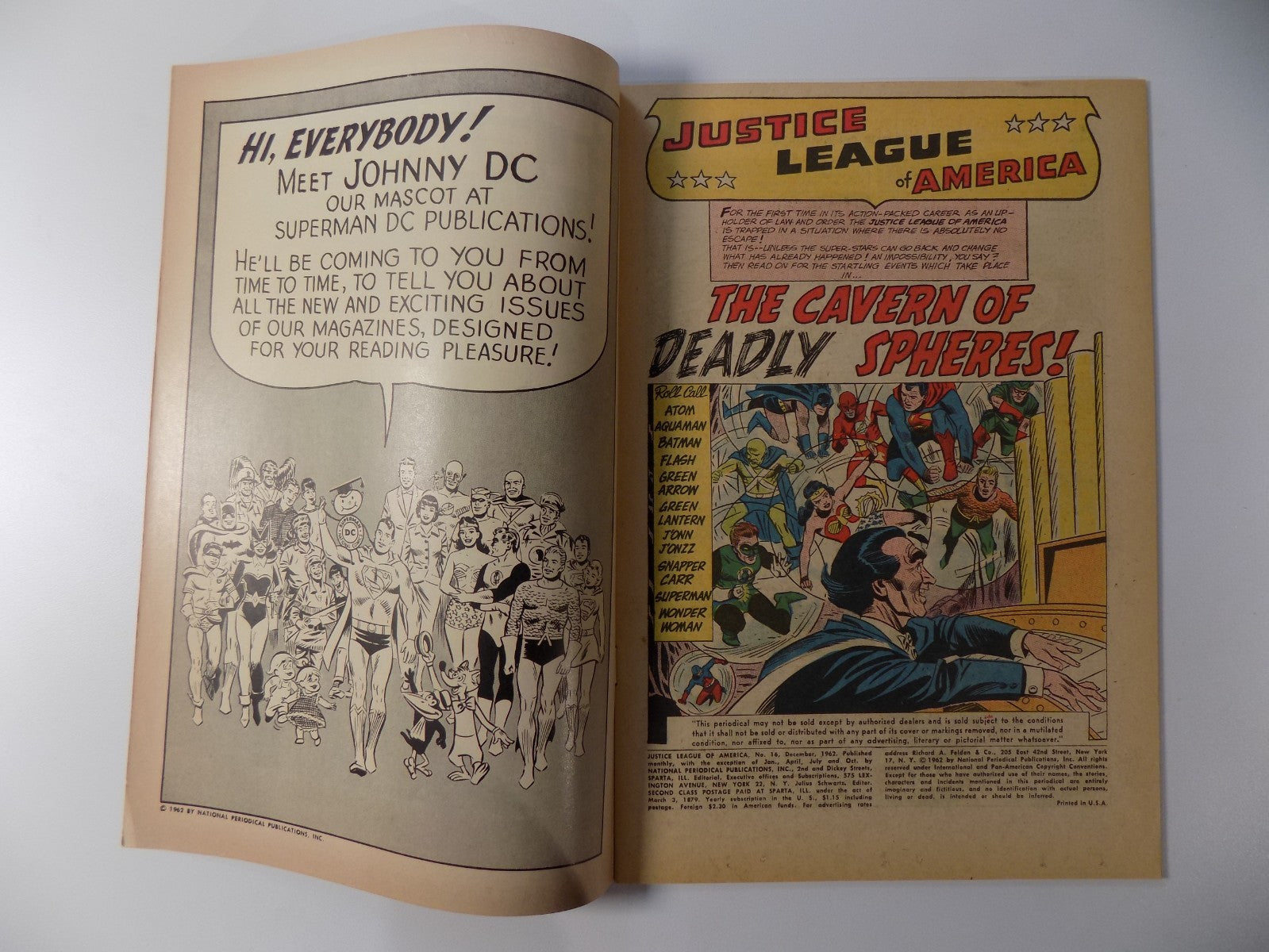 Justice League of America #16 DC Comic December 1962 Fine/Very Fine