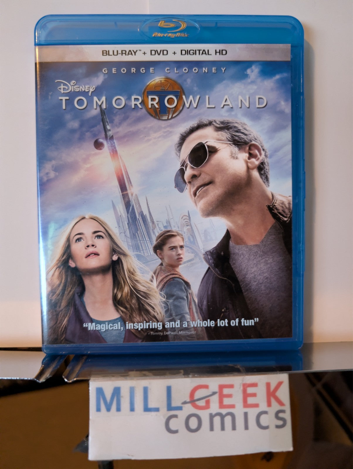 The World's End / Tomorrowland, Simon Pegg & George Clooney (Blu-Ray) -JD