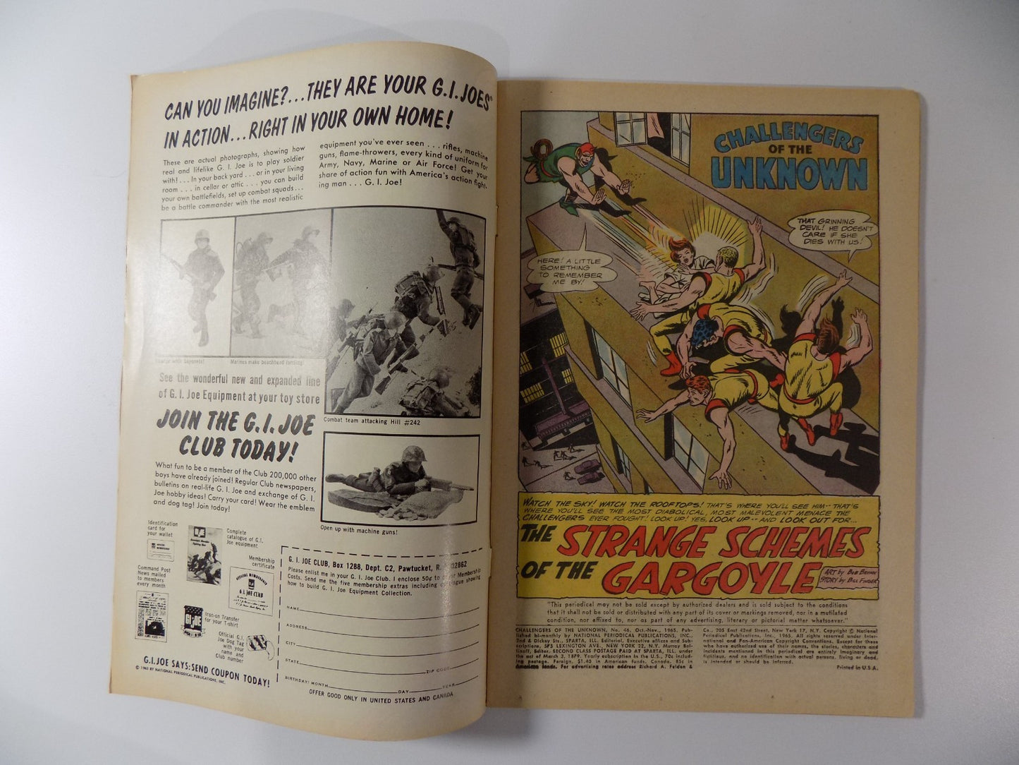 Challengers of the Unknown #46 DC Comic November 1965 Fine+