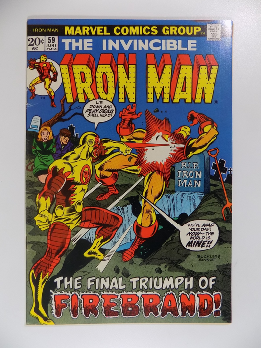Iron Man #59 Marvel Comic June 1973 Very Fine-