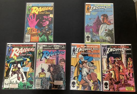 Indiana Jones Comic Bundle: Raiders Of The lost Ark #1-3, Temple Of Doom #1-3