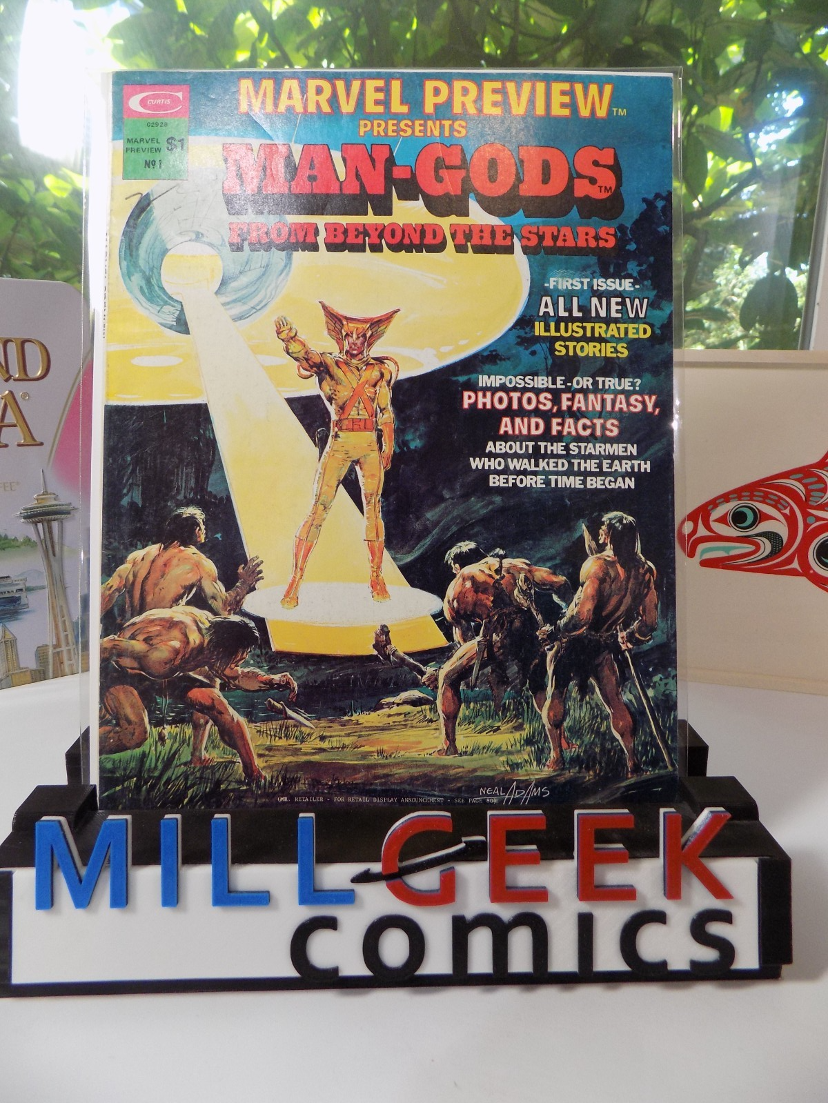 Marvel Preview Magazine #1 Man-Gods From Beyond the Stars Curtis 1975 Very Fine