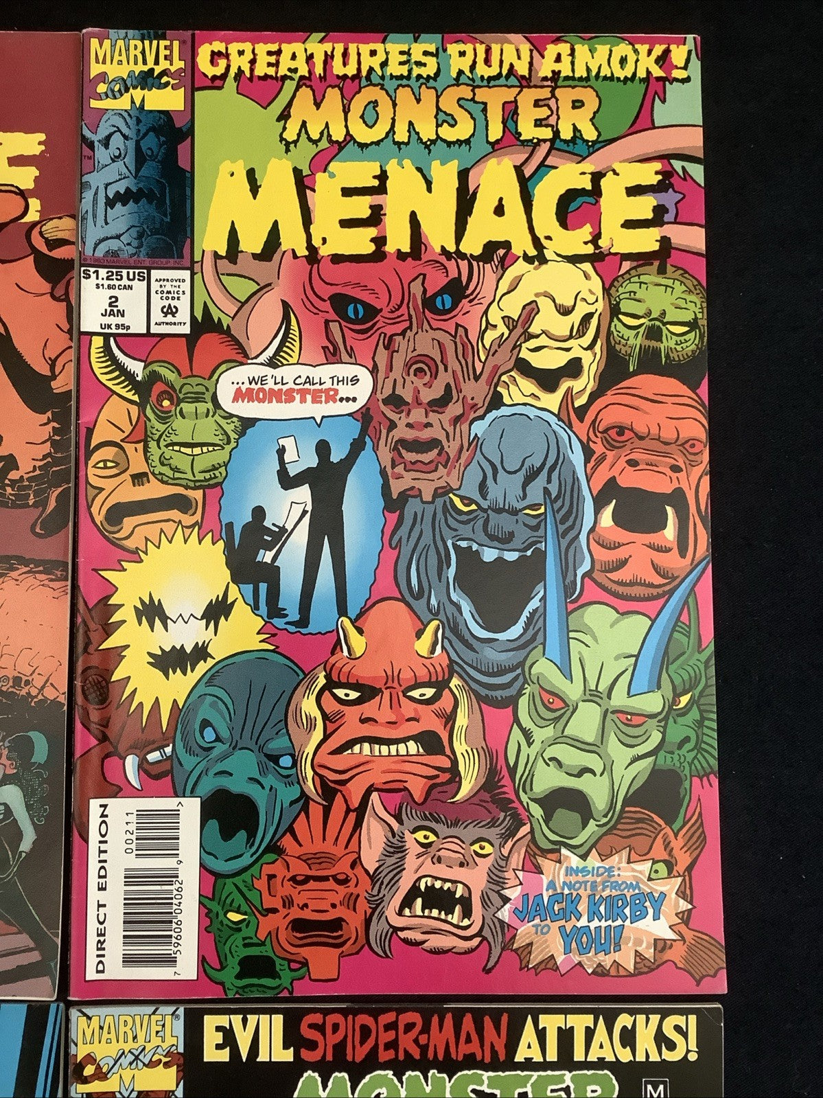 Monster Menace #1-4 Complete Comic Set, Marvel, Stan Lee/Jack Kirby/Steve Ditko