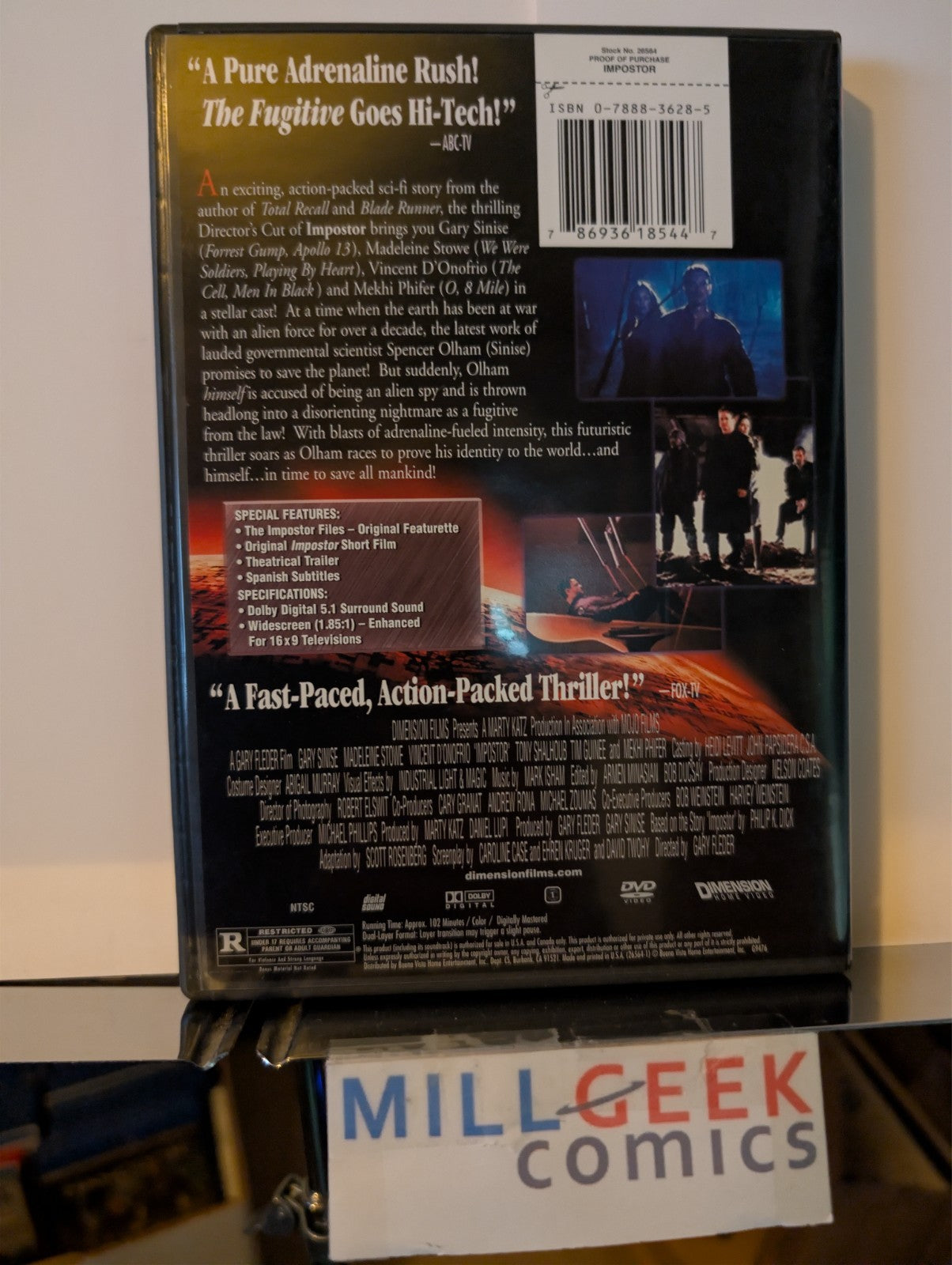 Lifeforce / Pandorum / Impostor, 3 Sci-Fi Horror Movies (DVD) -JD