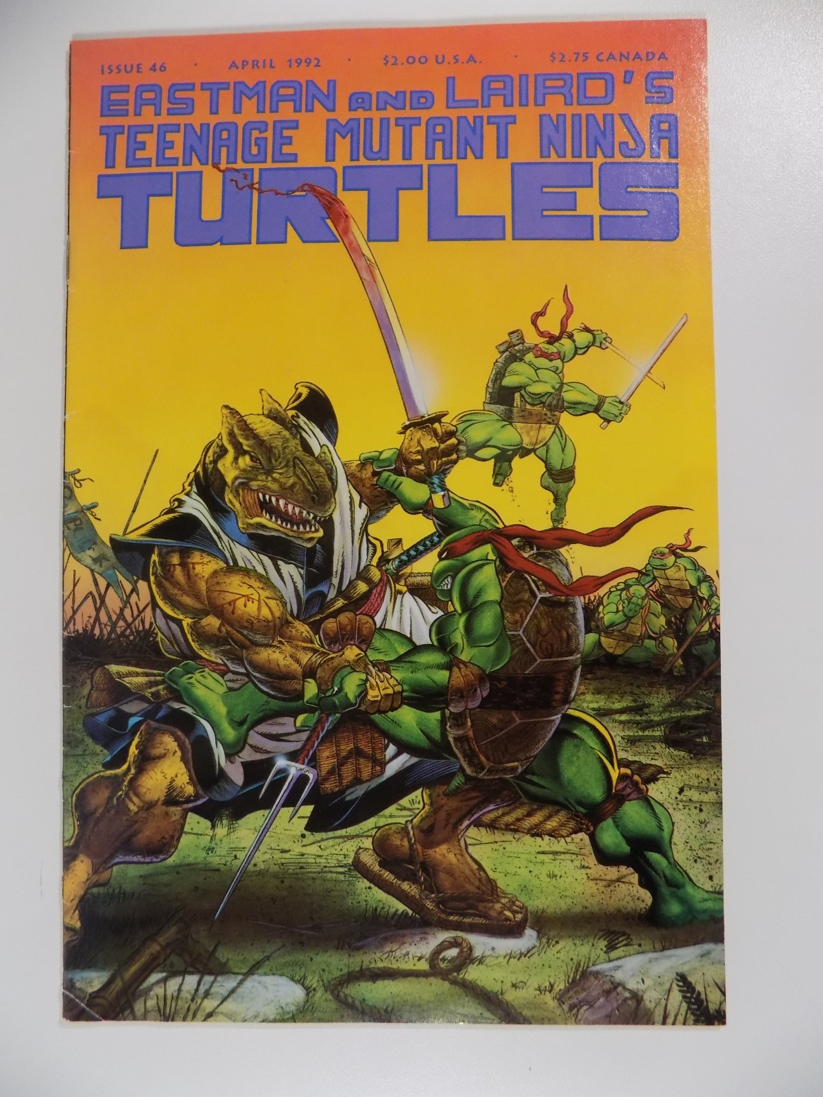 Teenage Mutant Ninja Turtles #46 Mirage Comic April 1992 Fine/Very Fine