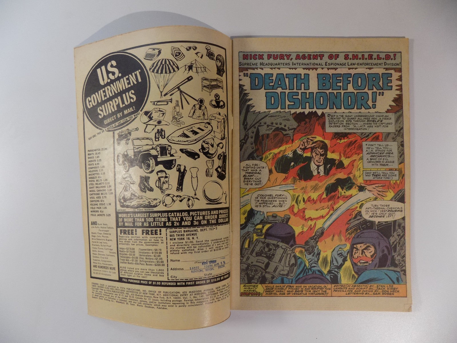 Strange Tales #148 Marvel Comic September 1966 Very Good/Fine