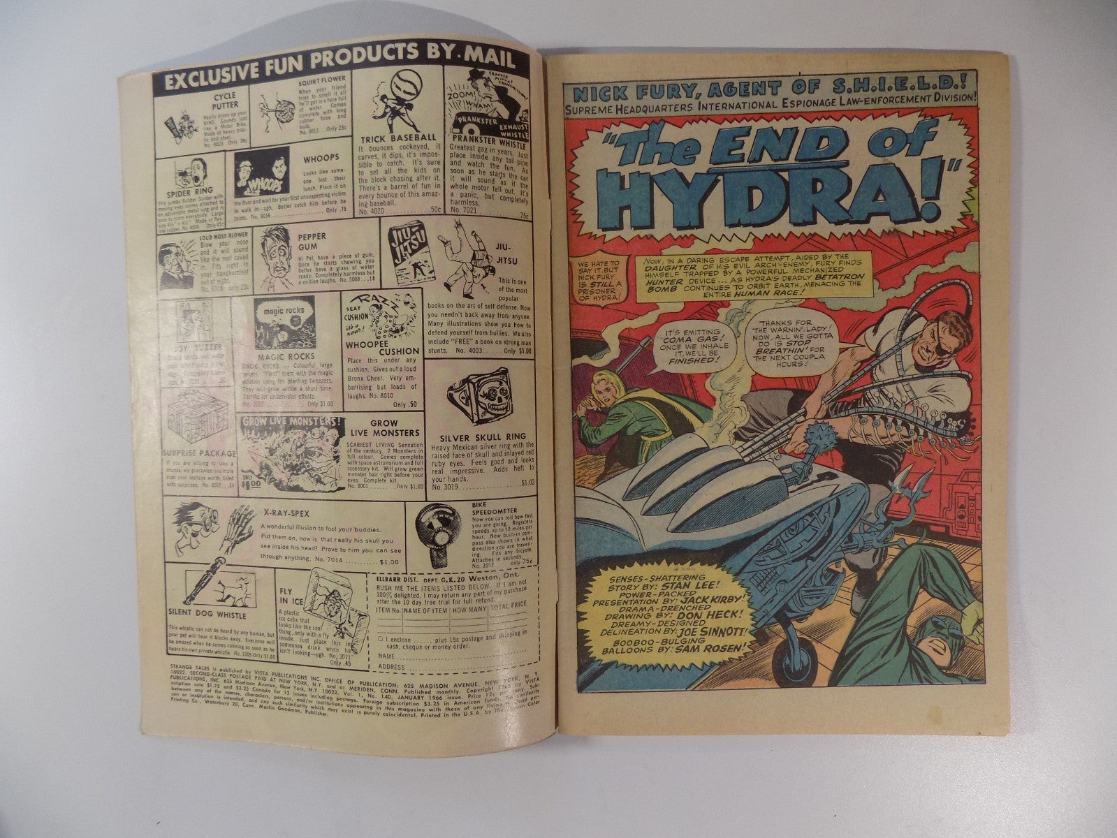 Strange Tales #140 Marvel Comic January 1966 Fine-