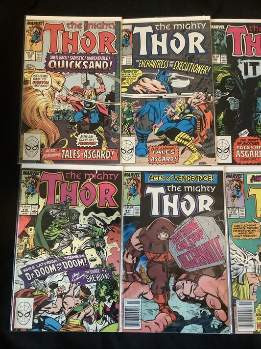 Thor #402-416 Comic Lot, Marvel Comics, 1st App Night Thrasher & New Warriors