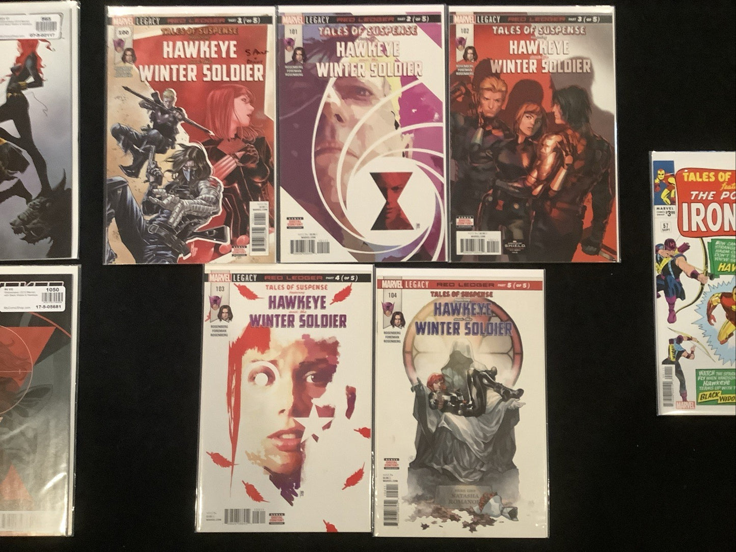 Hawkeye/Black Widow Bundle: See Photos And Description, 10 Comics Total, Marvel