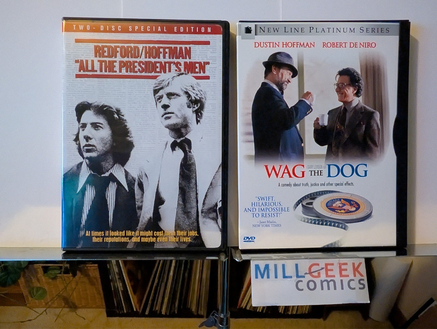 All the President's Men / Wag the Dog, 2 Movie Set (DVD) Like New -JD