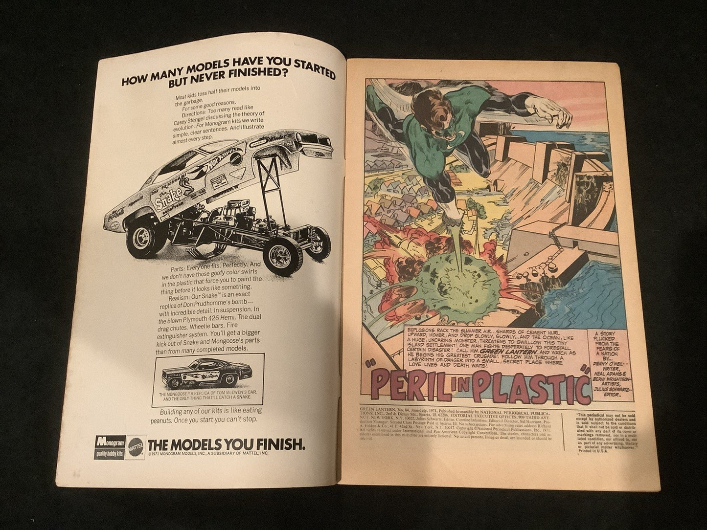 Green Lantern #84 (DC Comics June-July 1971) F+ (6.5) Neal Adams, Denny O’Neil