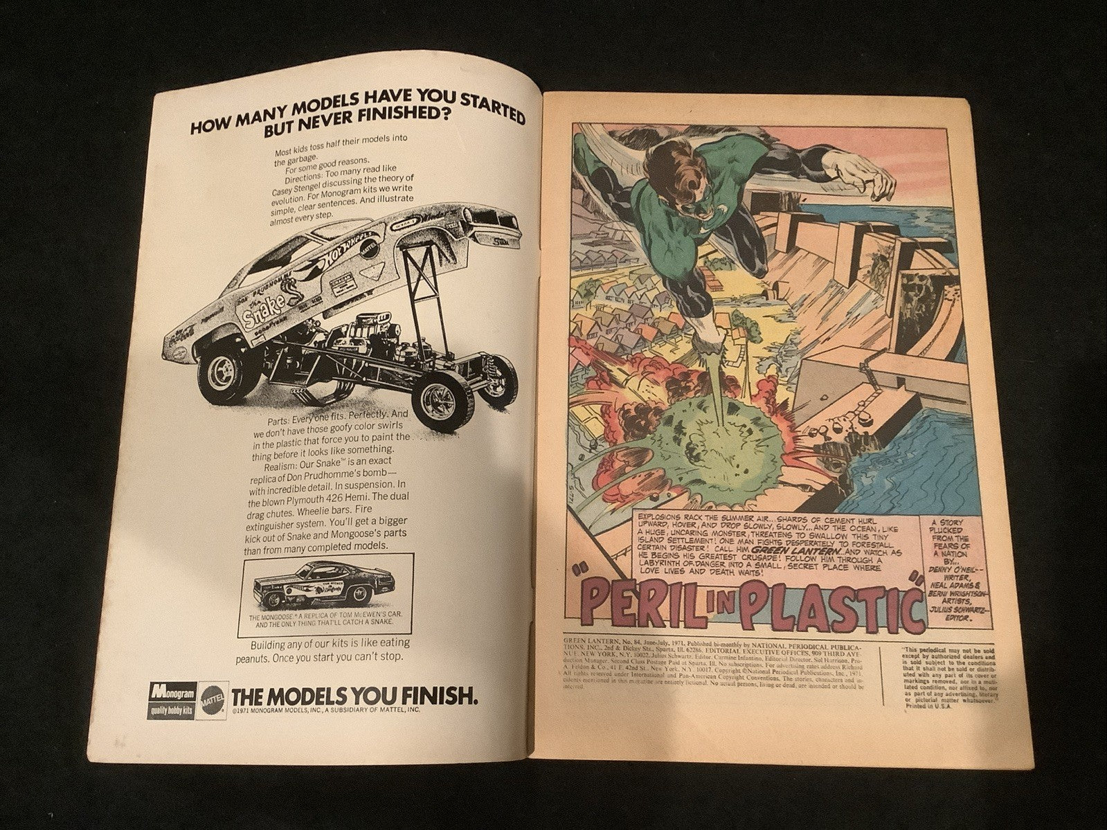 Green Lantern #84 (DC Comics June-July 1971) F+ (6.5) Neal Adams, Denny O’Neil