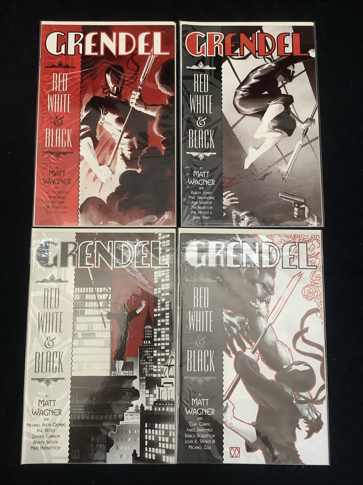 Grendel: Red, White, & Black #1-4 Complete Comic Set, Dark Horse Comics, 2002