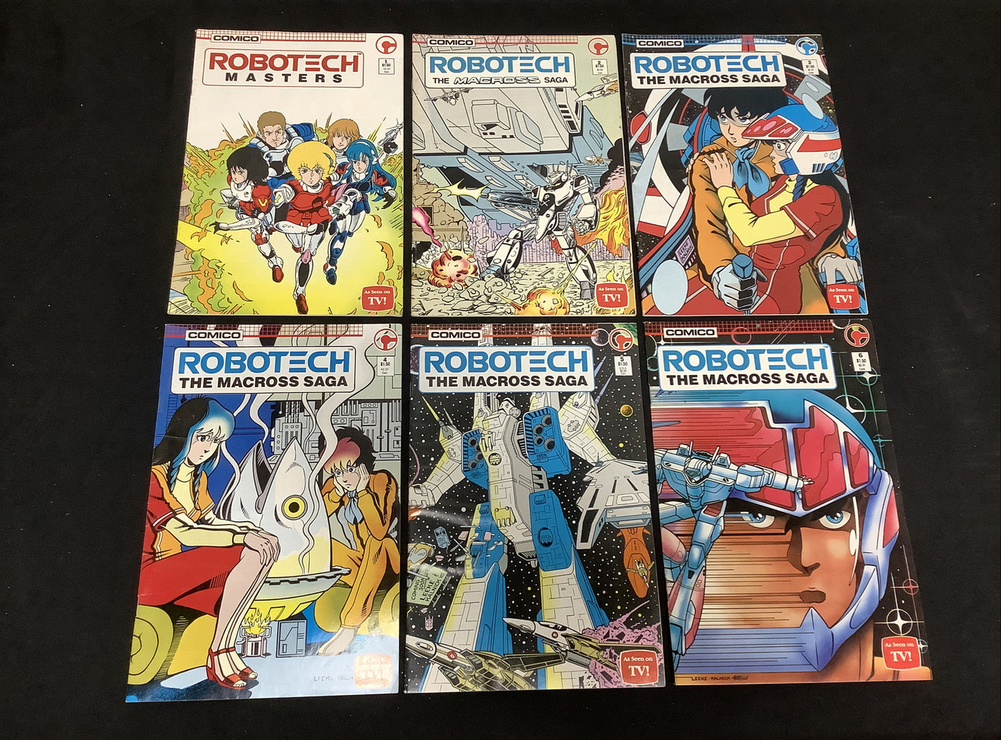Robotech Comic Bundle: Masters #1, Macross Saga #2-6, Comico 1985