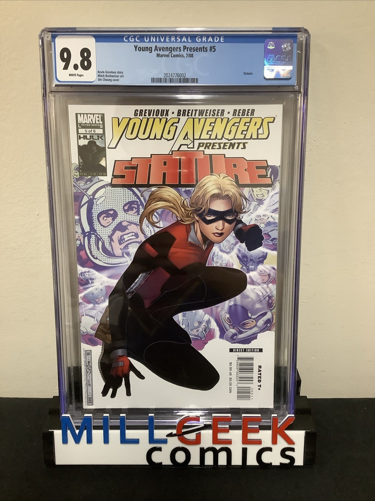 Young Avengers Presents #5 (Marvel July 2008) CGC Graded 9.8 (NM/M) Stature