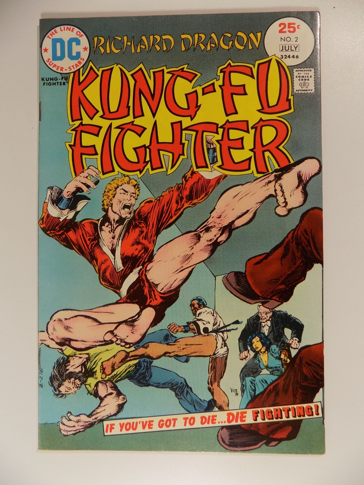 Kung-Fu Fighter #2-4 Richard Dragon DC Comic July-November 1975 All Very Fine+