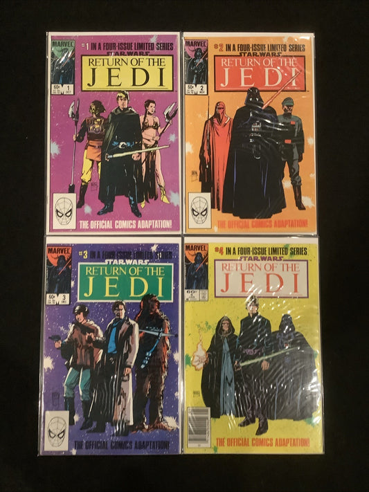 Star Wars: Return of the Jedi #1-4 Complete Comic Set, Marvel, 1st Palpatine