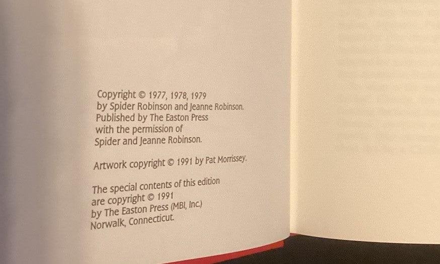 Easton Press: Stardance by Spider and Jeanne Robinson **Collector’s Edition** JD