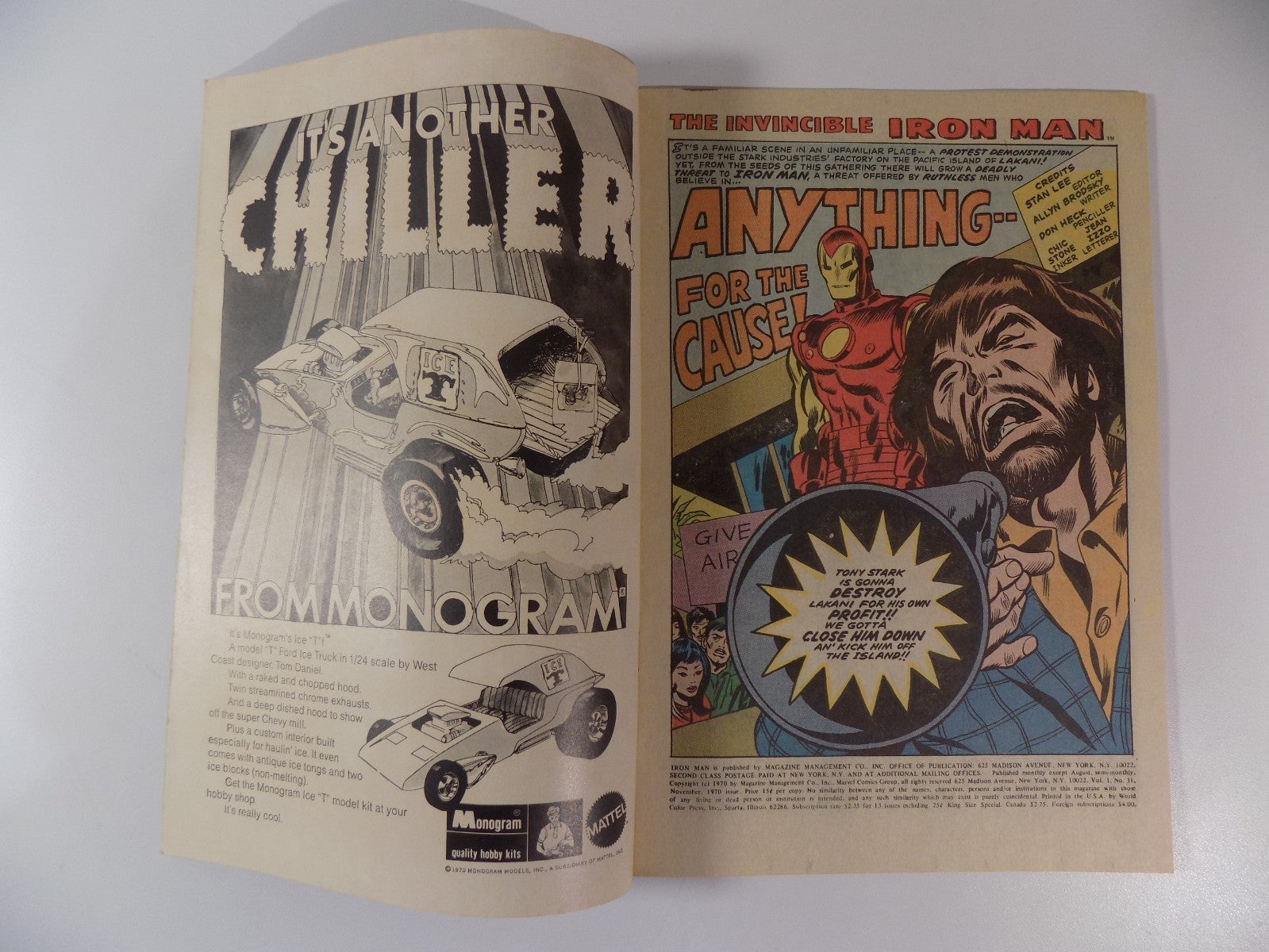 Iron Man #31 Marvel Comic November 1970 Very Fine-