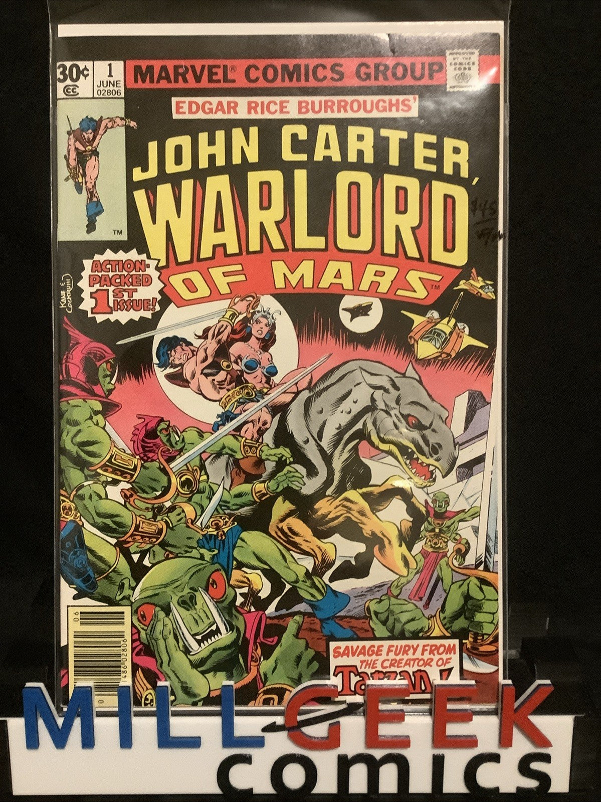 John Carter Warlord of Mars #1 (Marvel Comics June 1977) VF/NM (9.0) Wolfman