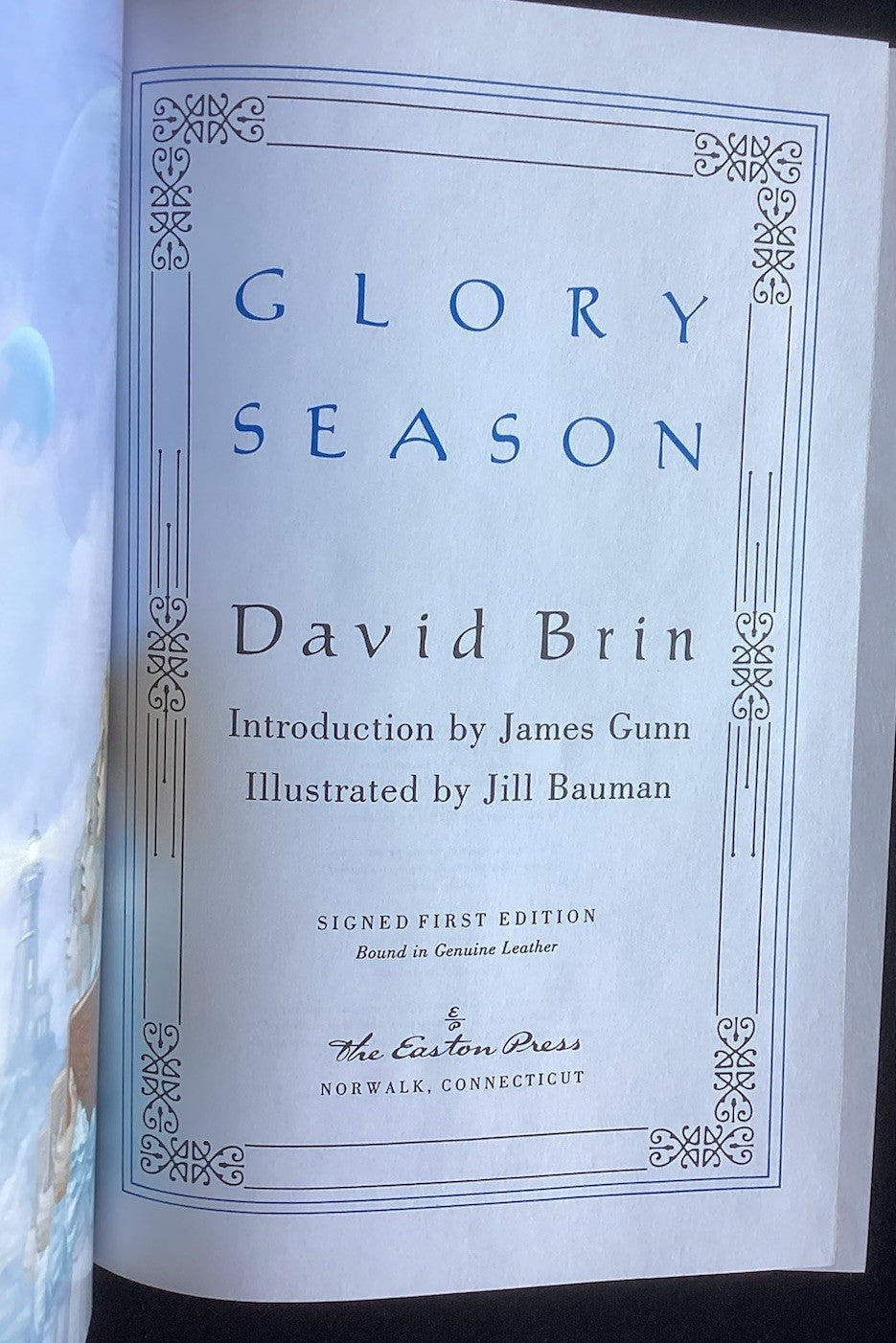 Glory Season By David Brin, Easton Press, Signed, First Edition  JD