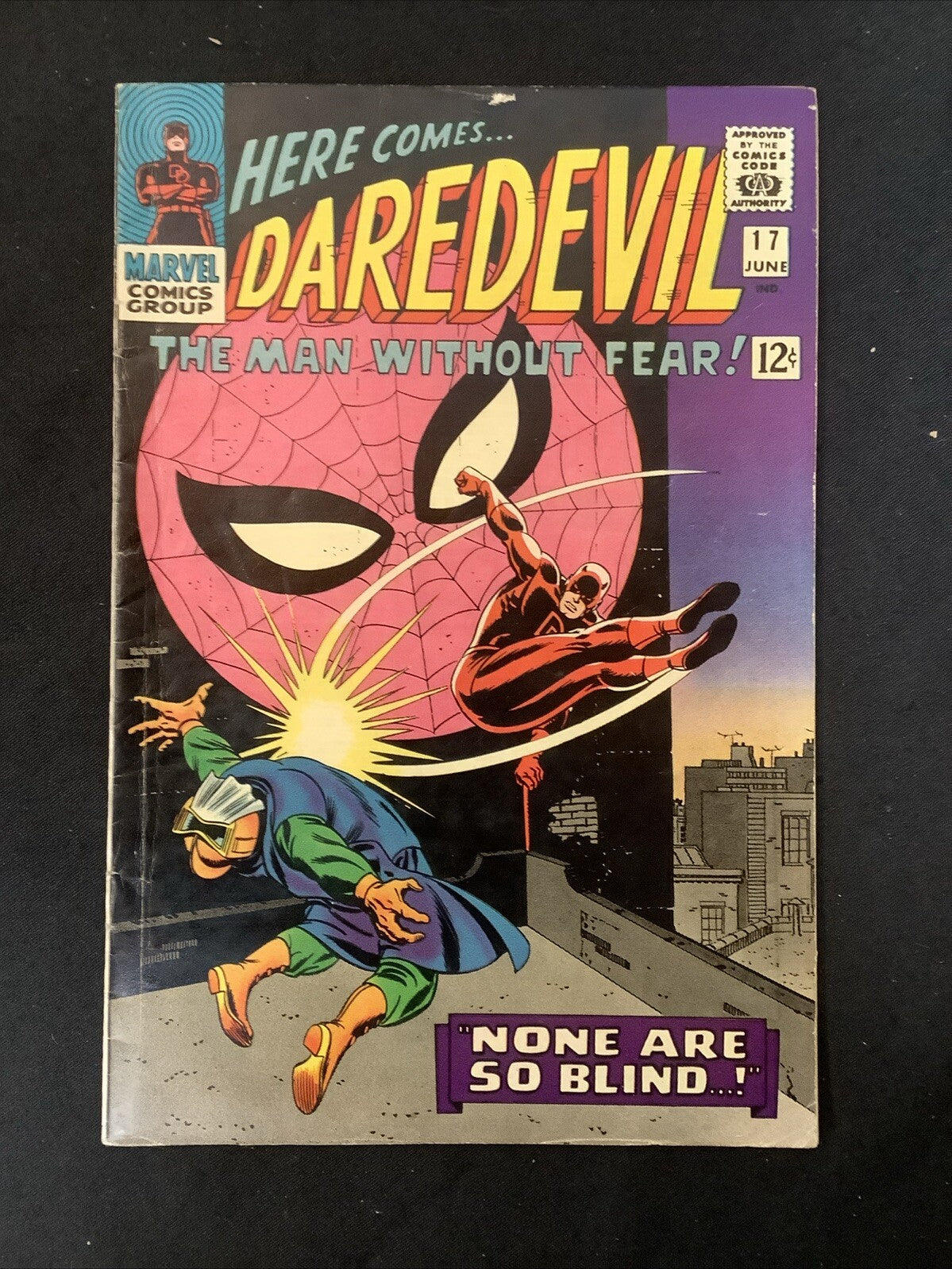 Daredevil #17 (1966) VG/F (5.0) Stan Lee/John Romita Sr., Spider-Man Team Up