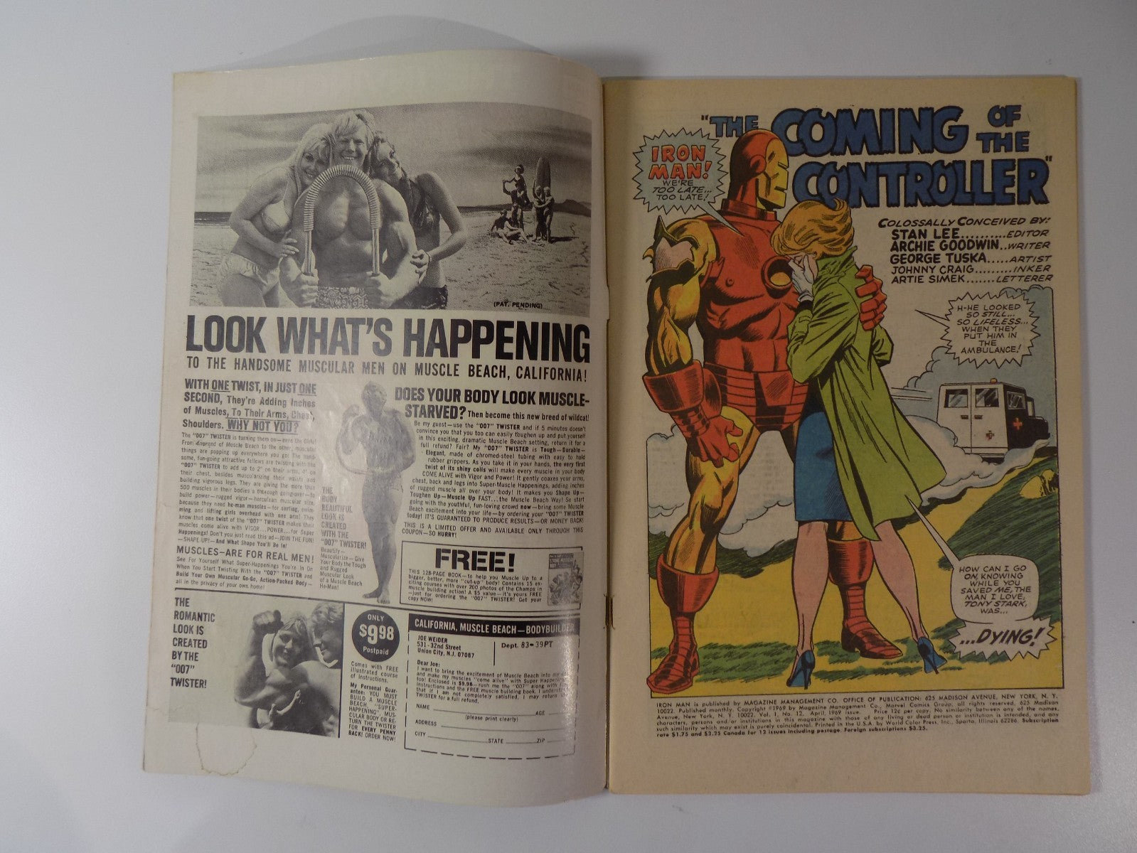 Iron Man #12 Marvel Comic April 1969 Fine