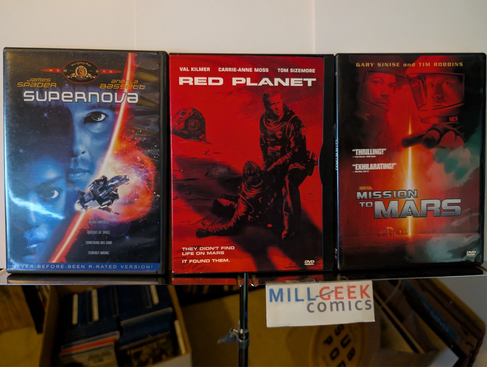 Supernova / Red Planet / Mission to Mars, 3 Sci-Fi Movie lot (DVD) -JD