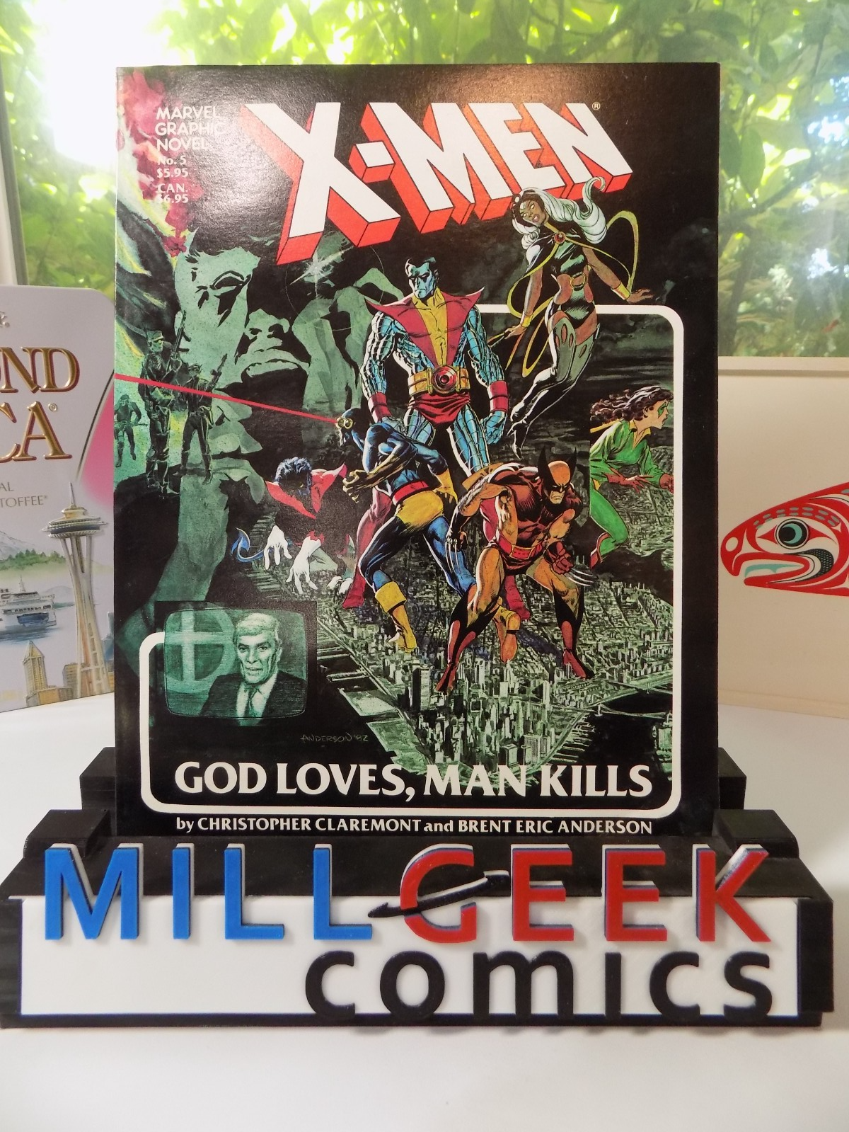 X-Men God Loves, Man Kills Marvel Graphic Novel #5 First Print 1982 Fine