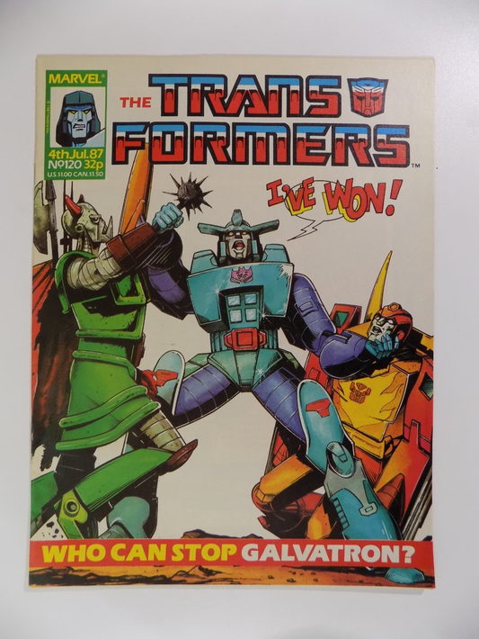 Transformers #120 Marvel Comic England July 4th1987 Near Mint