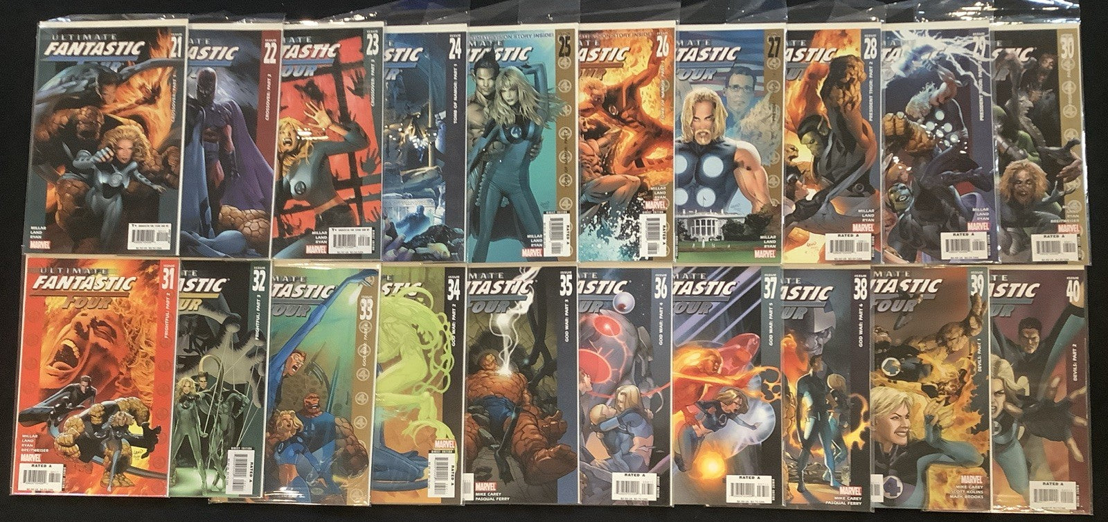 Ultimate Fantastic Four #1-60 + Annuals Complete Comic Set, 1st Marvel Zombies