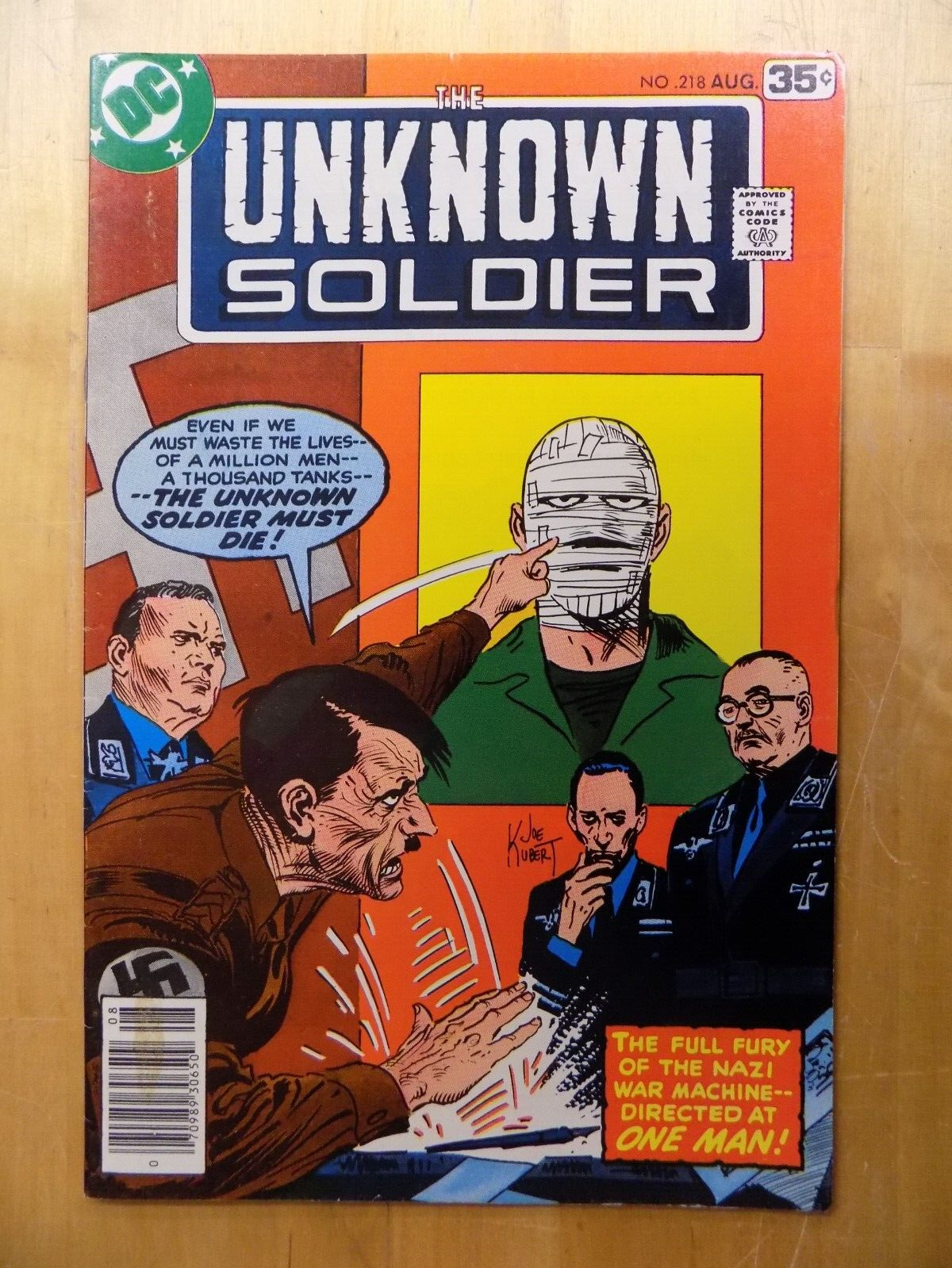 Unknown Soldier #212-221 DC Comics All Fine+ or Better Joe Kubert