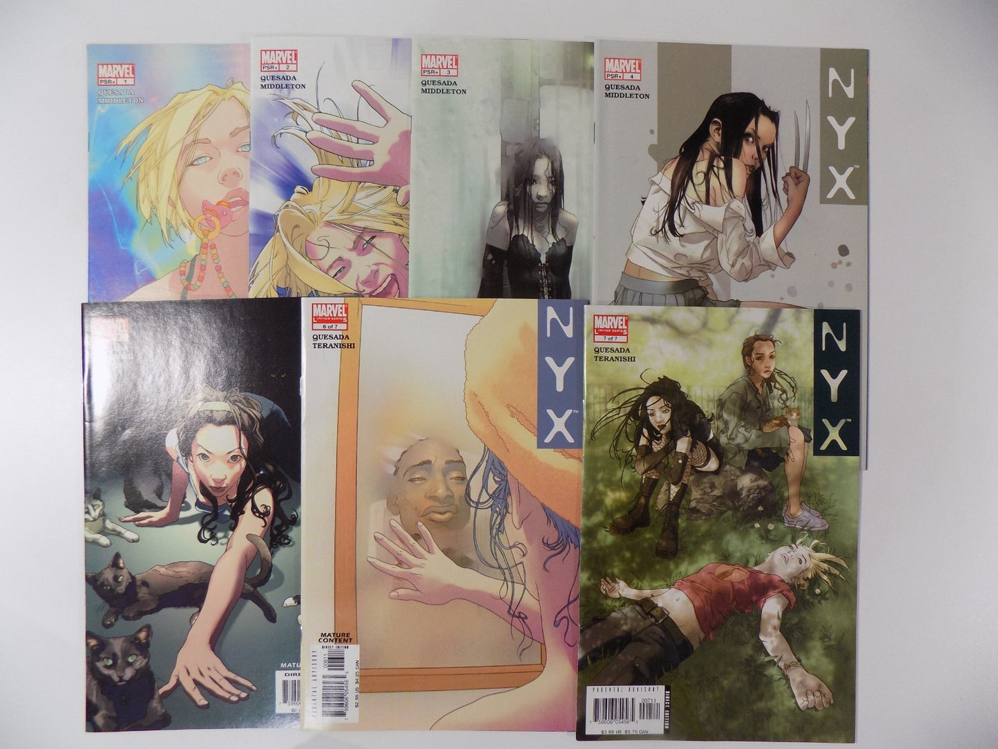 NYX #1-7 Marvel Comics Nov 2003- Oct 2005 VF/NM or Better
