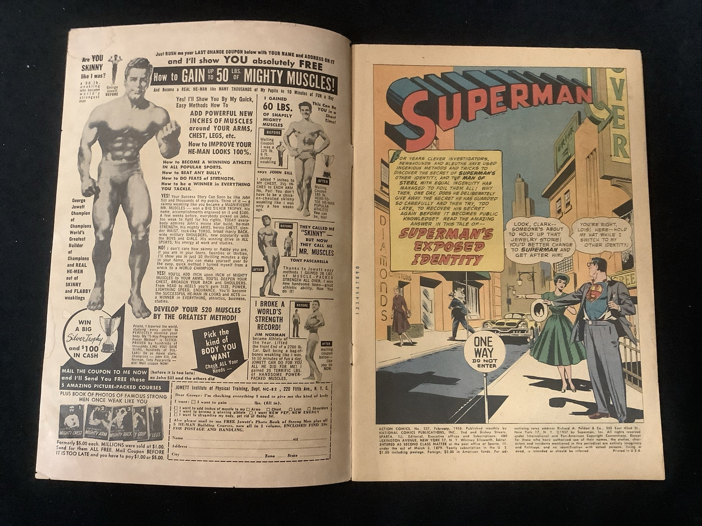 Action Comics #237 (1958) VG- (3.5) Good Eye Appeal, Henry Boltinoff/Curt Swan