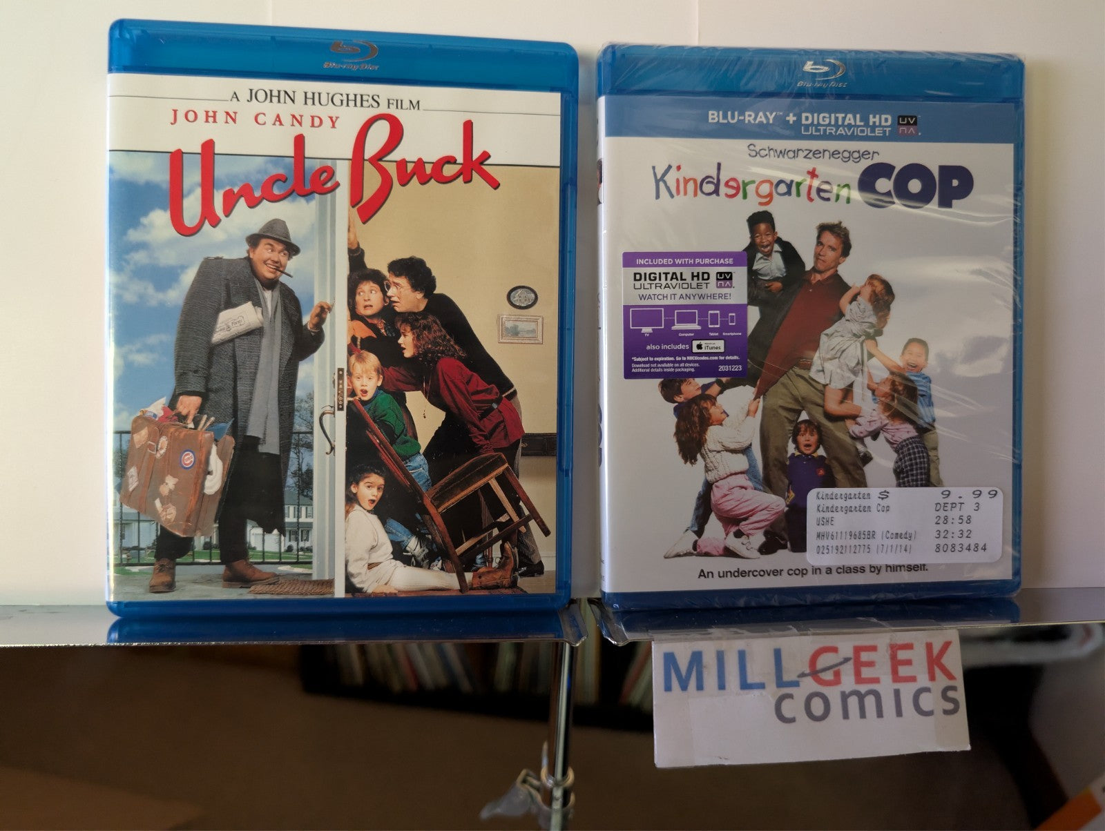 Uncle Buck / Kindergarten Cop, 2 Comedy Movie Set (Blu-ray) -JD