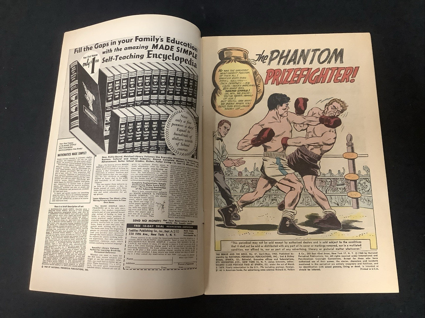 Brave and the Bold #47 (1963) Fine (6.0) 2 Inner Wrap Detached Lower Staple