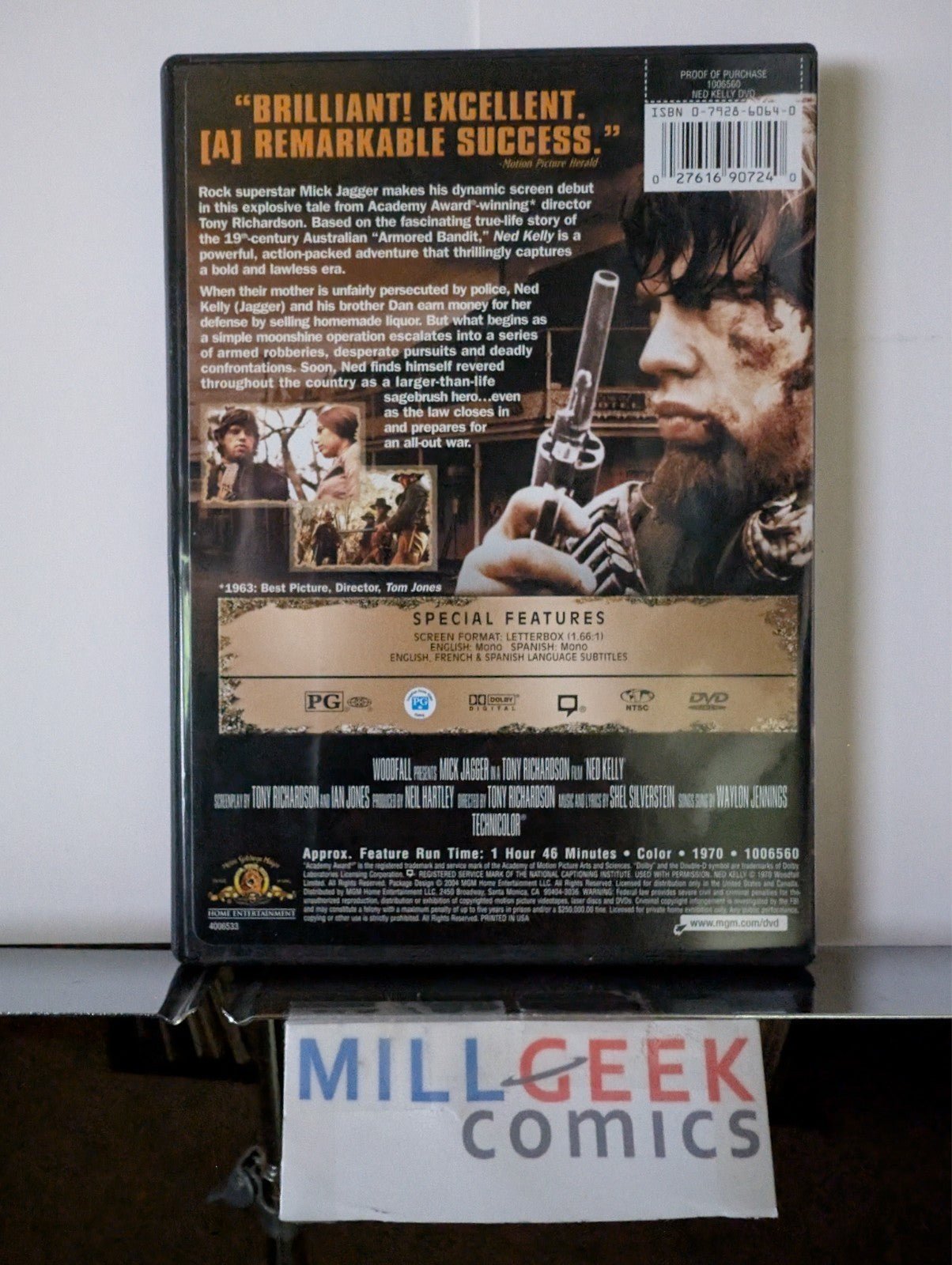 Quigly Down Under & Ned Kelly, 2 Movie Western Set (DVD) Like New -JD