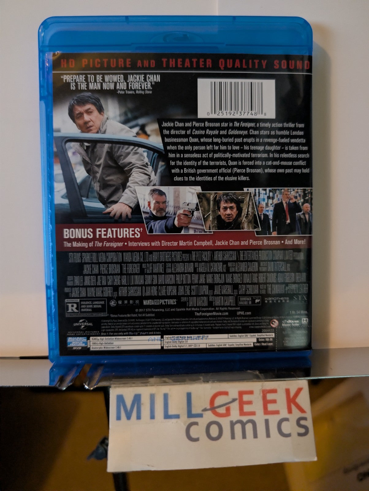 The Foreigner / The Sum of All Fears, 2 Action Movie Lot (Blu-ray) Like New -JD