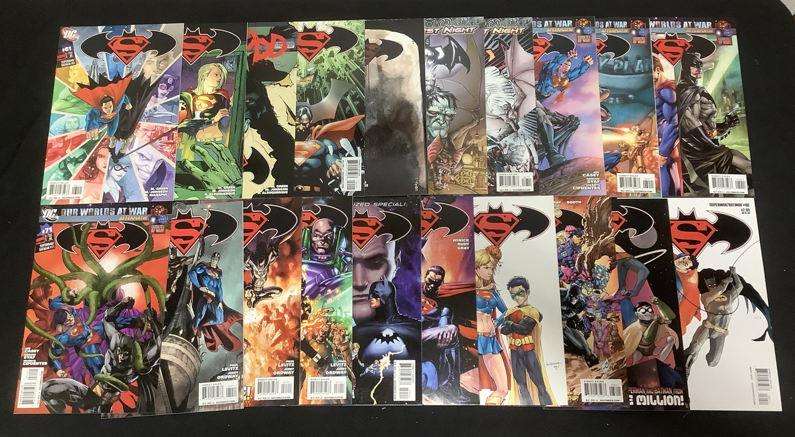 Superman/Batman #1-87(missing 43,45) Annuals Supergirl Origin, 1st Batman Beyond