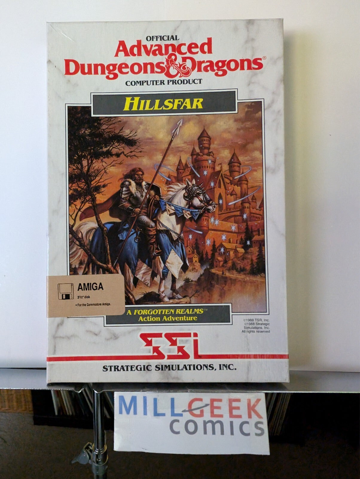Advanced Dungeons & Dragons: Hillsfar, Amiga Big Box w/poster NO DISC JD