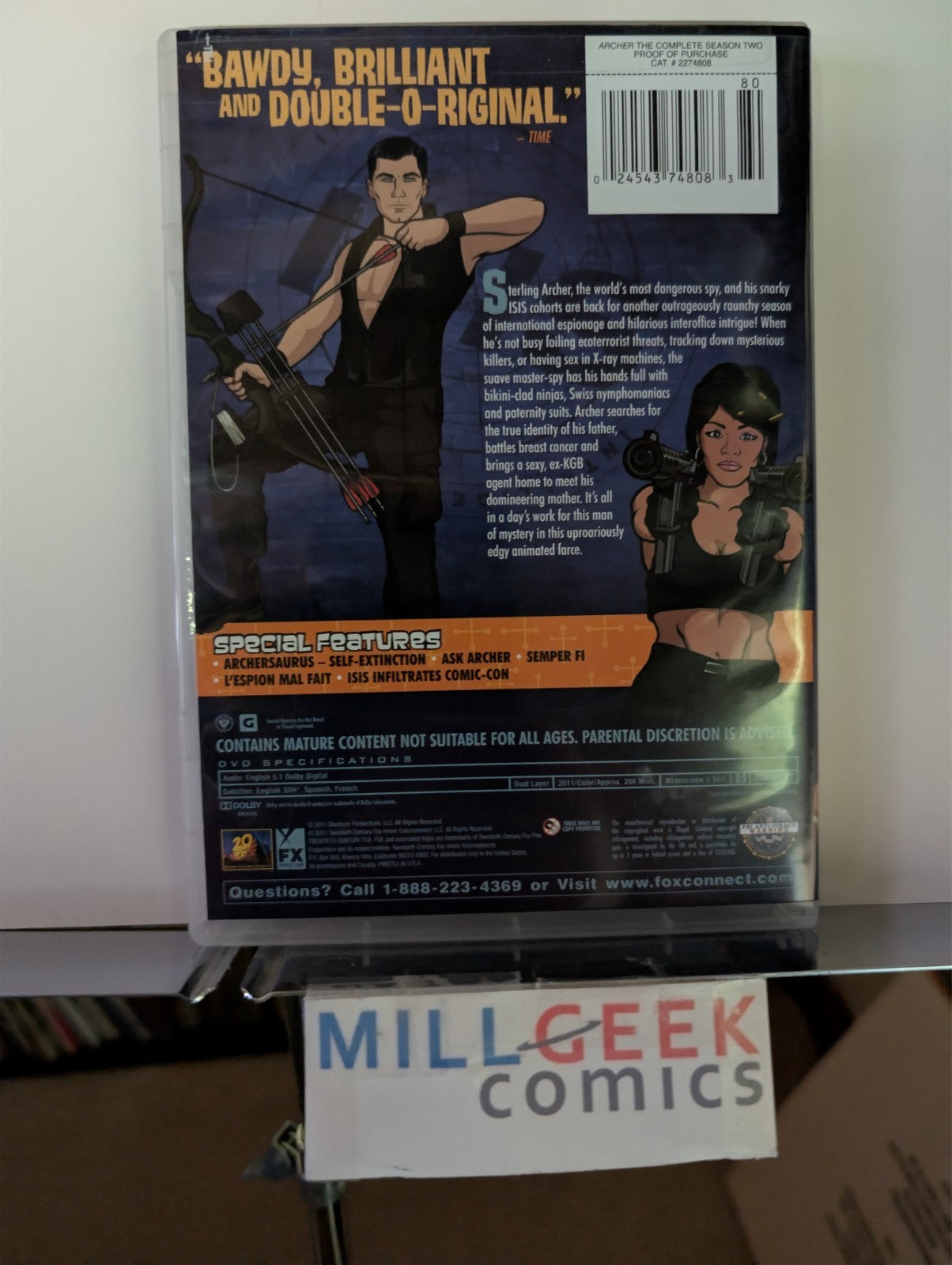 Archer, The Complete Season Two and Three (DVD) -JD