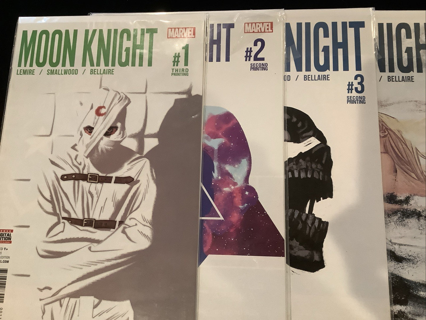 Moon Knight #1-14 + #188-200 Complete Comic Set, Marvel, #1 3rd Print Green Cvr
