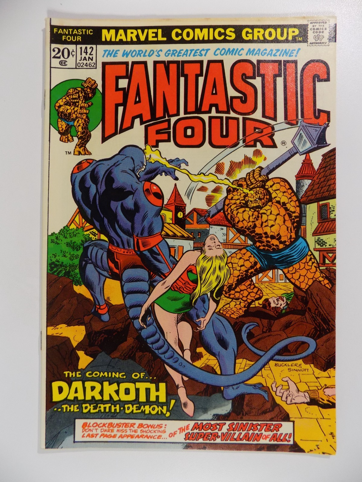 Fantastic Four #142 Marvel Comic January 1974 Very Fine