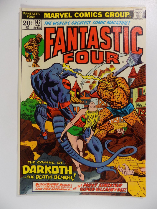 Fantastic Four #142 Marvel Comic January 1974 Very Fine