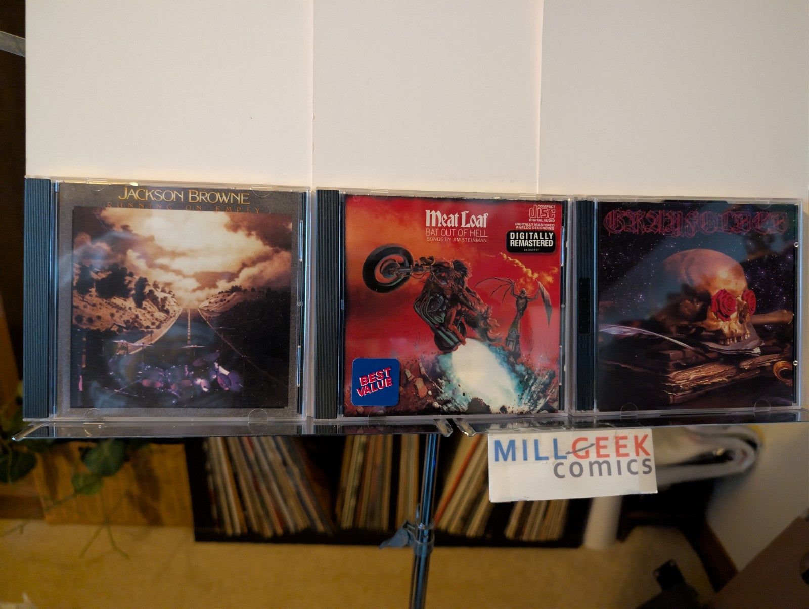 Classic Rock 3 CD Lot (Jackson Browne, Meat Loaf, Grateful Dead) -JD
