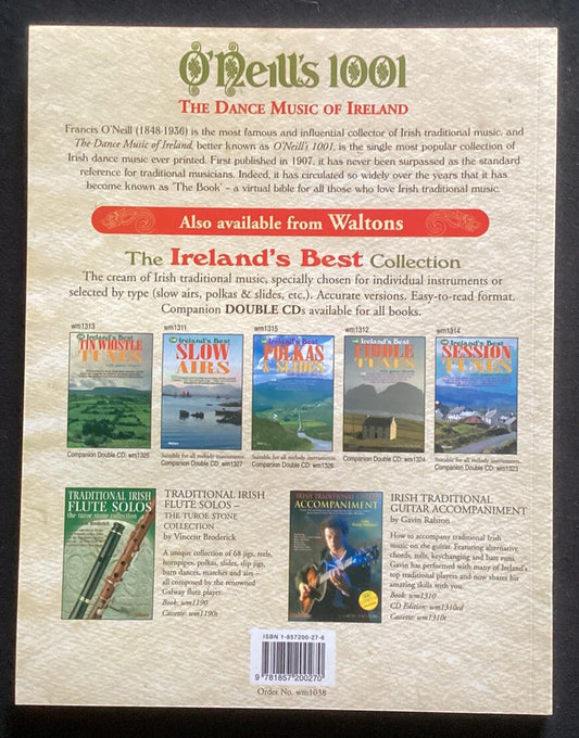 The Dance Music of Ireland: O'Neill's 1001 O'Neill, James (Sgt.) Paperback -JD