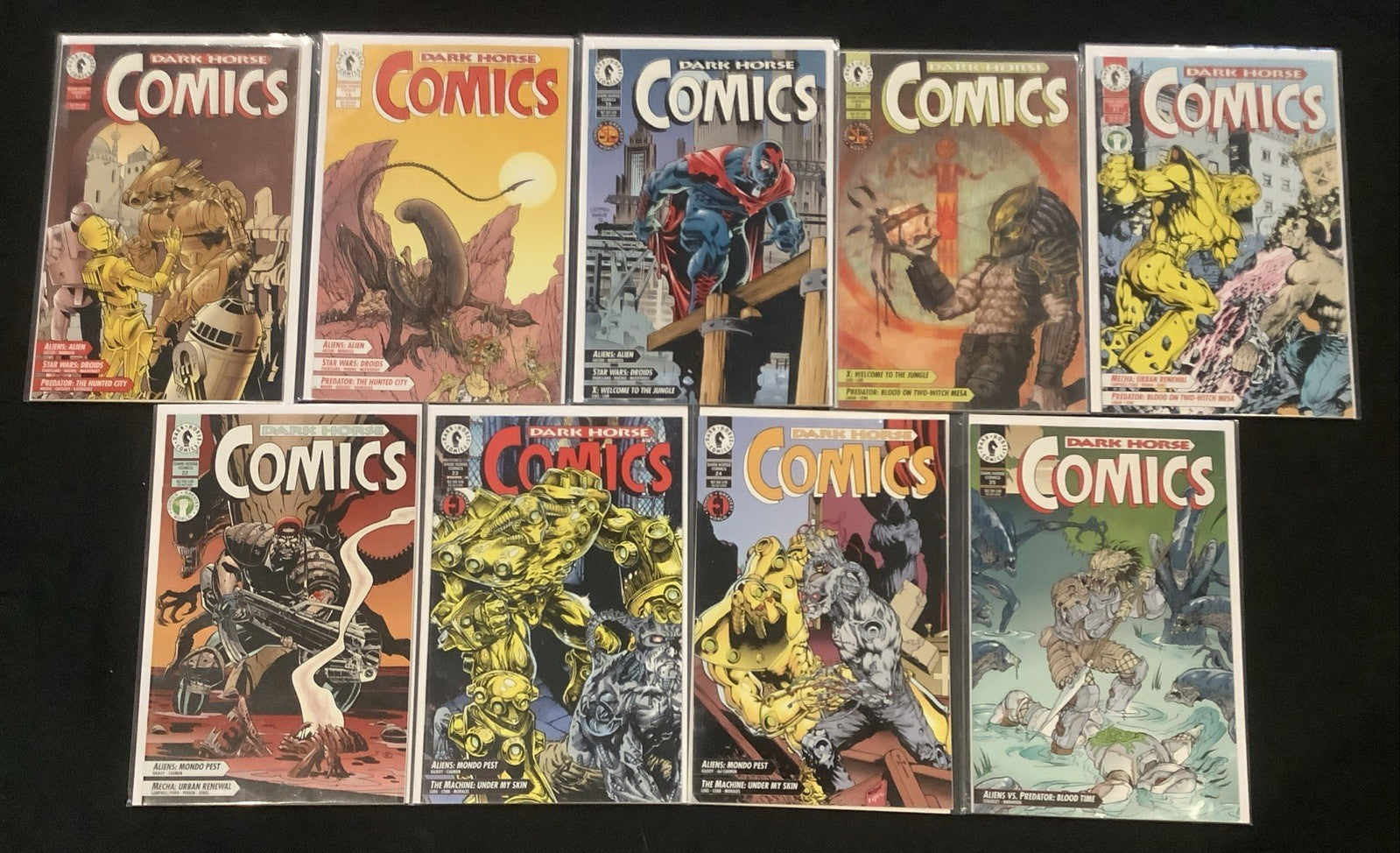 Dark Horse Comics #17-25 Comic Lot, Star War/Alien/Predator, 1994