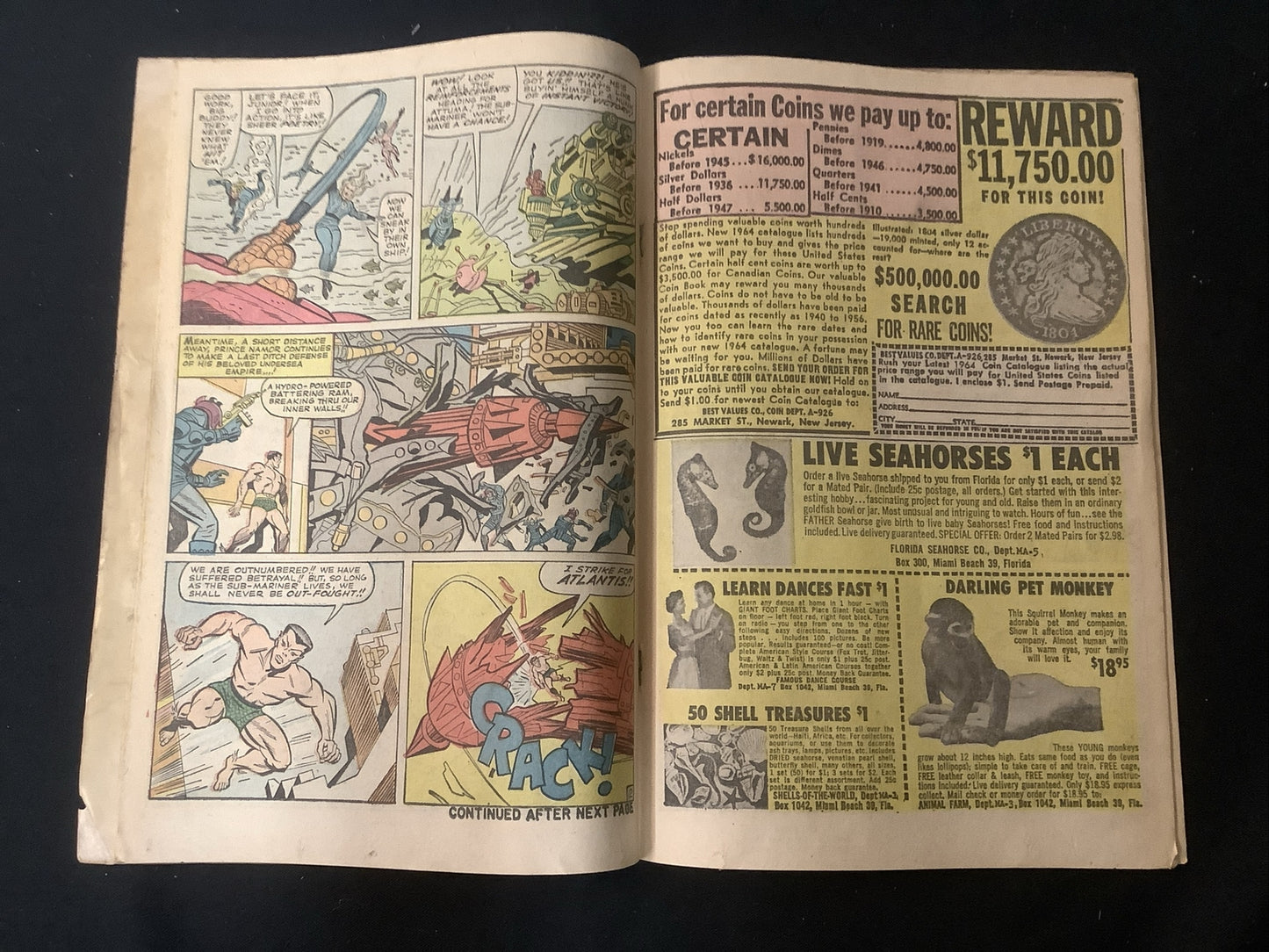 Fantastic Four #33 (1964) G/VG (3.0) Stan Lee/Jack Kirby, 1st Appearance Attuma