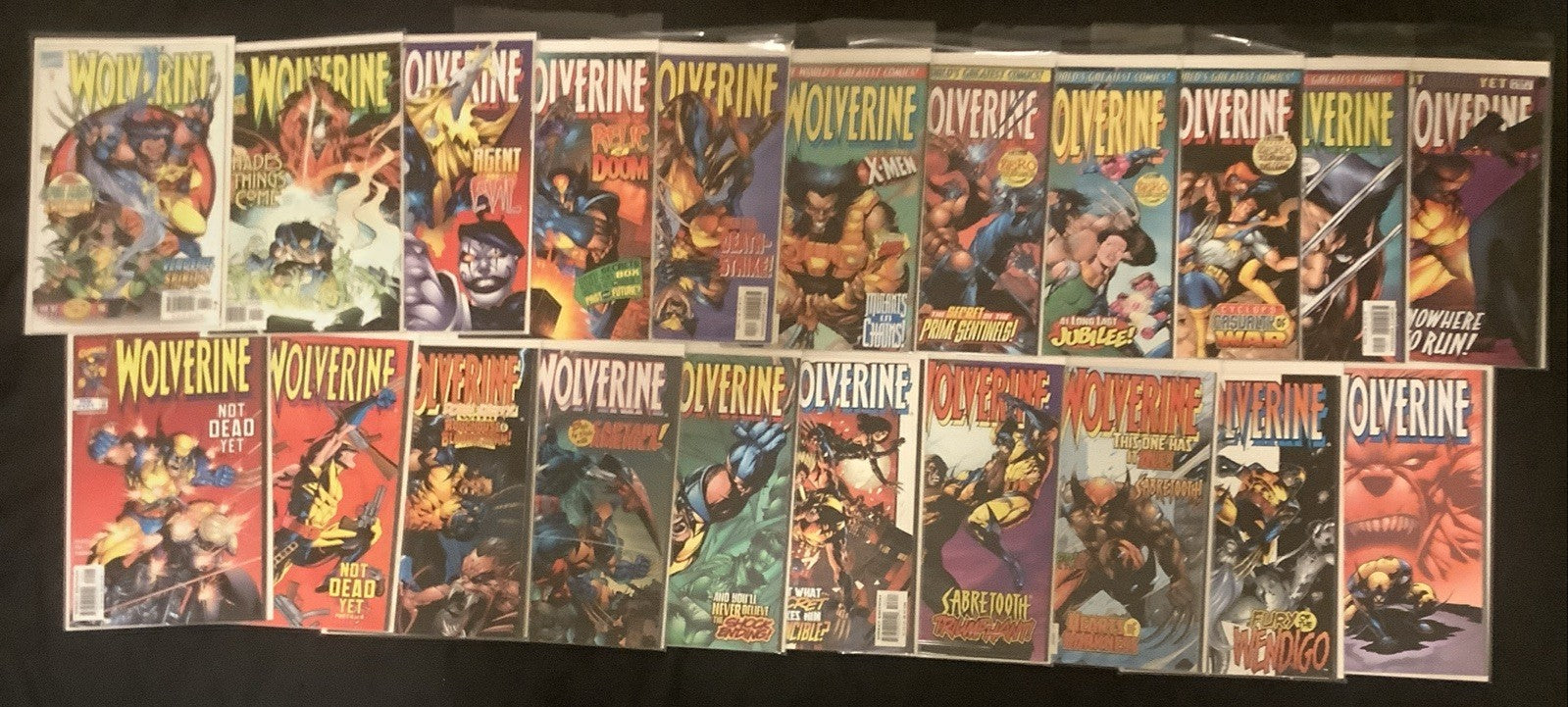 Wolverine #89-130 Comic Lot, Marvel, Hama/DeFalco, Hologram Cover, 1995
